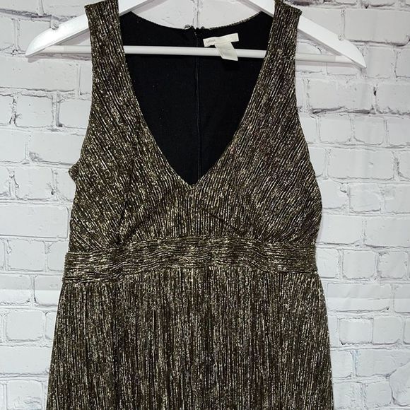 Maternity Cocktail Dress Gold Small EUC - Picture 7 of 11